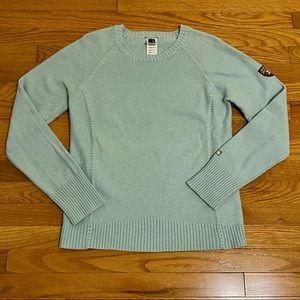 Vintage The North Face Wool Blend Sweater - Mint Green - Size Large